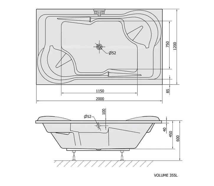 Polysan - Bathtubs - Fürdőkád - 16111 – 2. kép