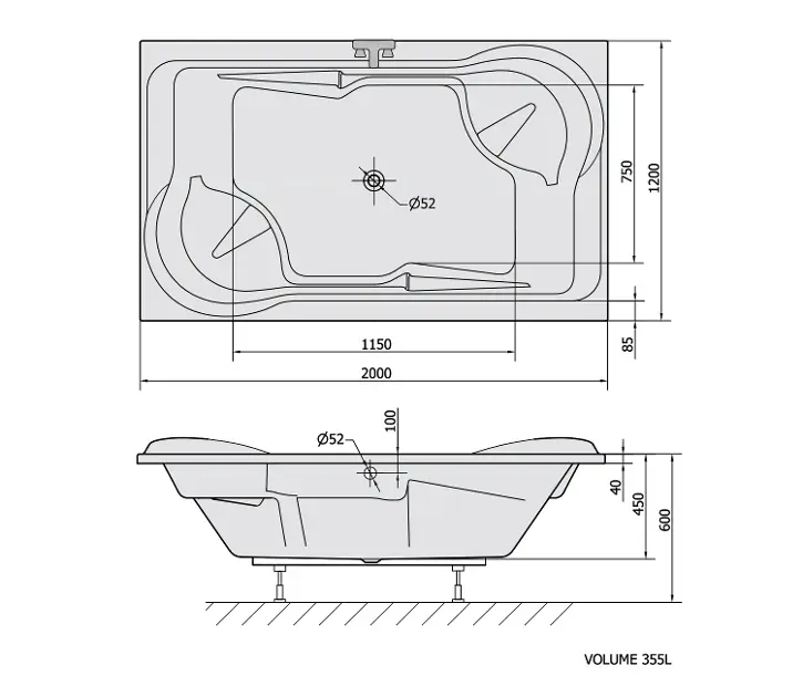 Polysan - Bathtubs - Fürdőkád - 16211 – 2. kép