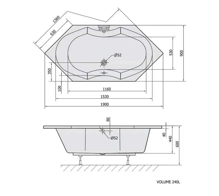 Polysan - Bathtubs - Fürdőkád - 17111 – 2. kép