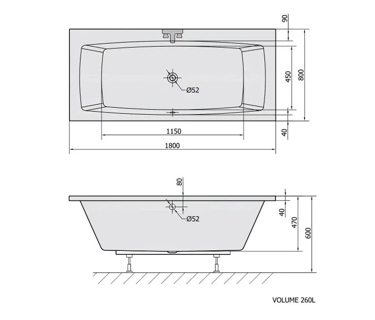 Polysan - Bathtubs - Fürdőkád - 17611 – 2. kép