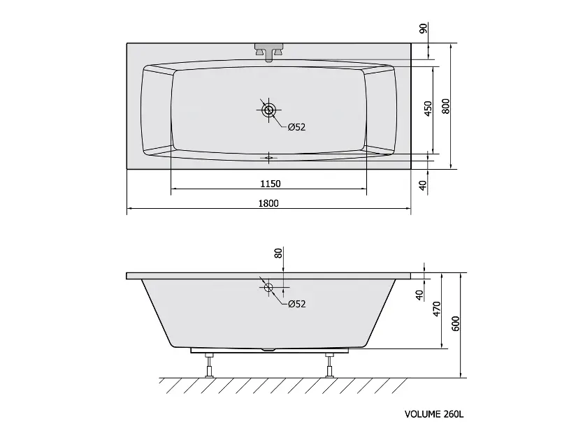 Polysan - Bathtubs - Fürdőkád - 17711 – 2. kép