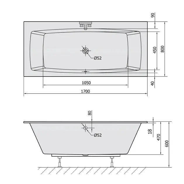 Polysan - Bathtubs - Fürdőkád - 18611S – 2. kép