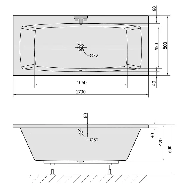 Polysan - Bathtubs - Fürdőkád - 18711 – 2. kép