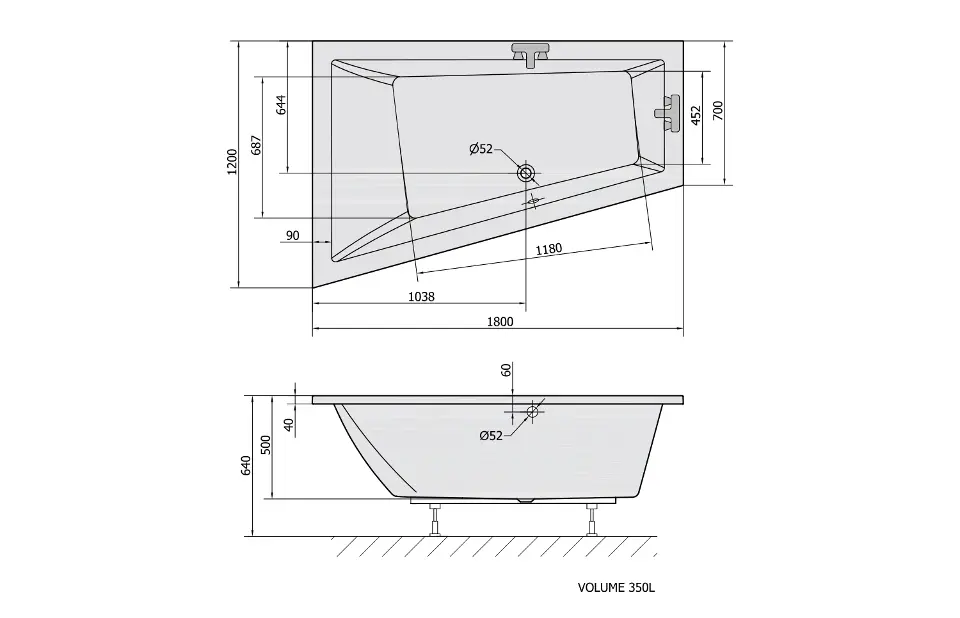 Polysan - Bathtubs - Fürdőkád - 19611 – 2. kép
