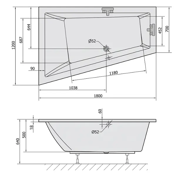 Polysan - Bathtubs - Fürdőkád - 19611S – 2. kép