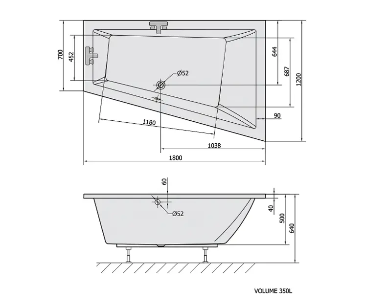 Polysan - Bathtubs - Fürdőkád - 20611 – 2. kép