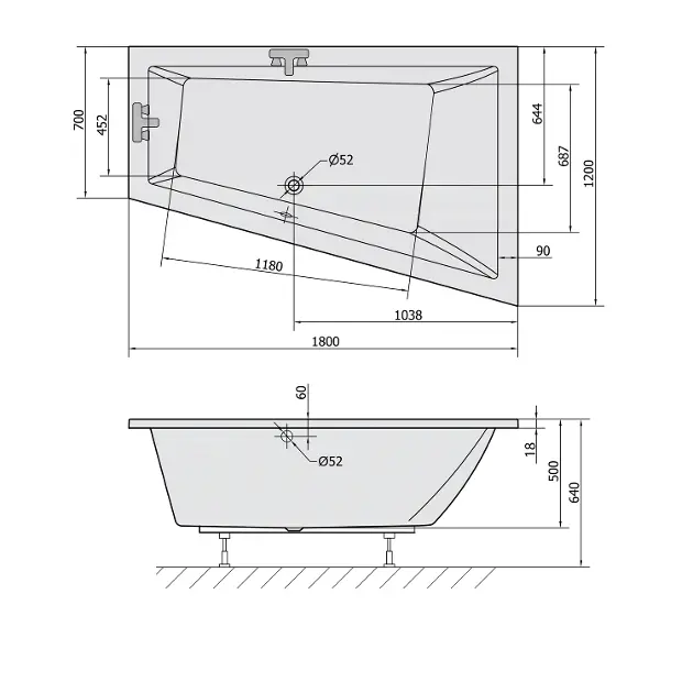 Polysan - Bathtubs - Fürdőkád - 20611S – 2. kép