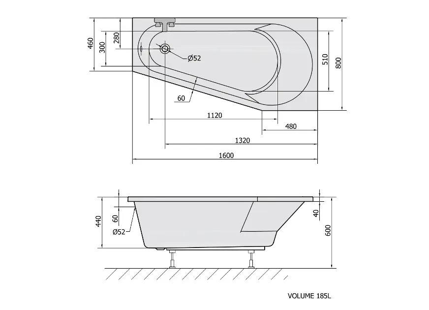 Polysan - Bathtubs - Fürdőkád - 21111 – 2. kép