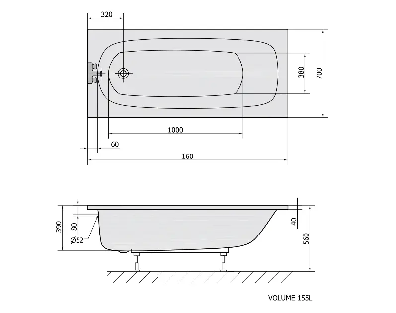 Polysan - Bathtubs - Fürdőkád - 24611 – 2. kép