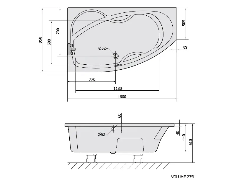 Polysan - Bathtubs - Fürdőkád - 27111 – 2. kép