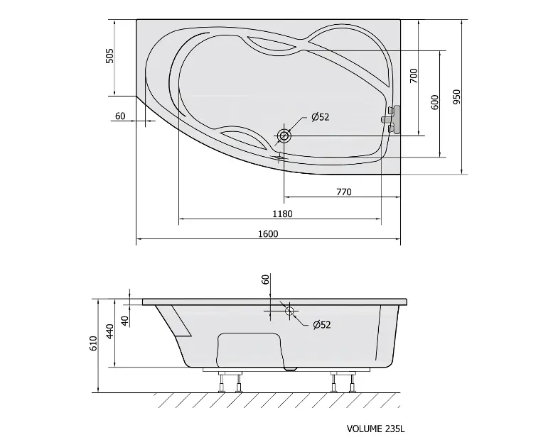Polysan - Bathtubs - Fürdőkád - 28111 – 2. kép