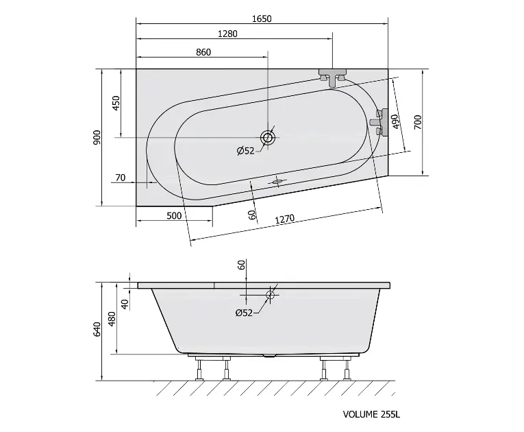Polysan - Bathtubs - Fürdőkád - 30611 – 2. kép