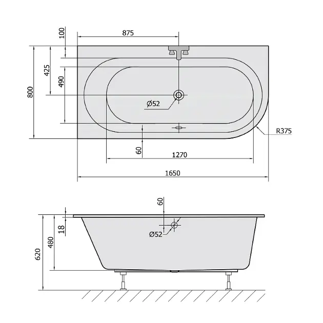 Polysan - Bathtubs - Fürdőkád - 33611S – 2. kép