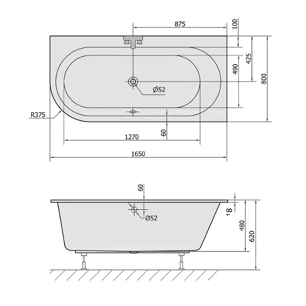 Polysan - Bathtubs - Fürdőkád - 34611S – 2. kép