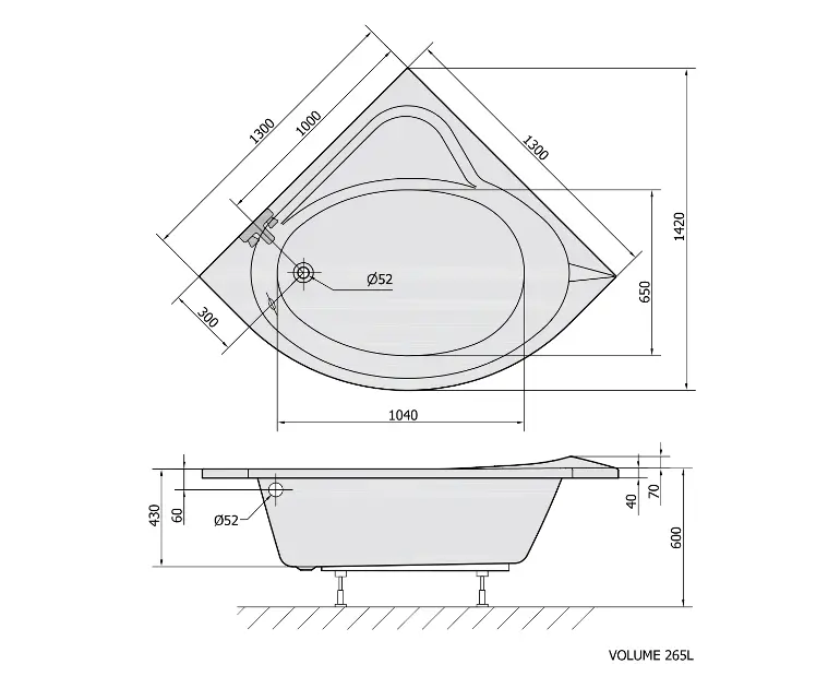Polysan - Bathtubs - Fürdőkád - 49111 – 2. kép