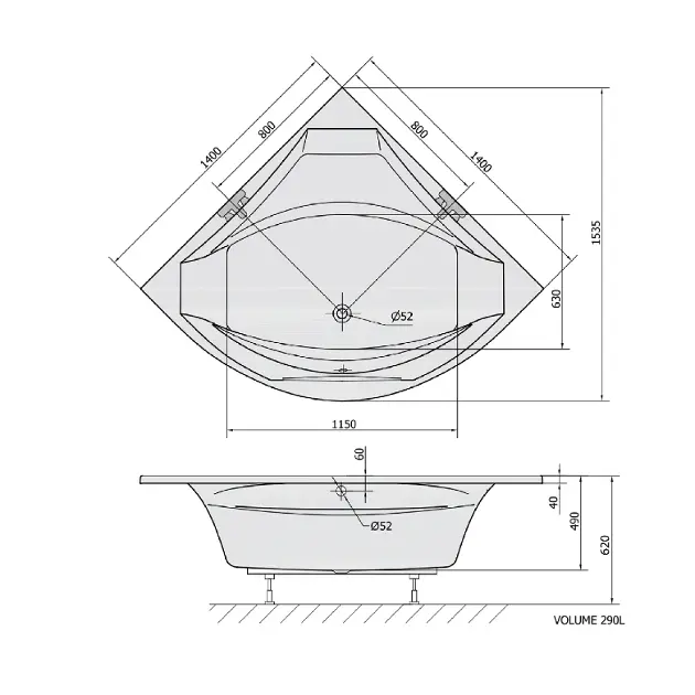 Polysan - Bathtubs - Fürdőkád - 64119 – 2. kép
