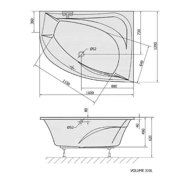 Polysan - Bathtubs - Fürdőkád - 66119 – 2. kép