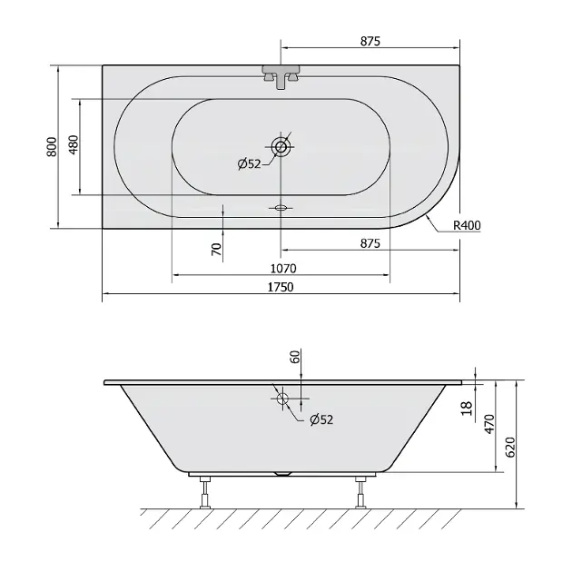 Polysan - Bathtubs - Fürdőkád - 70119S – 2. kép