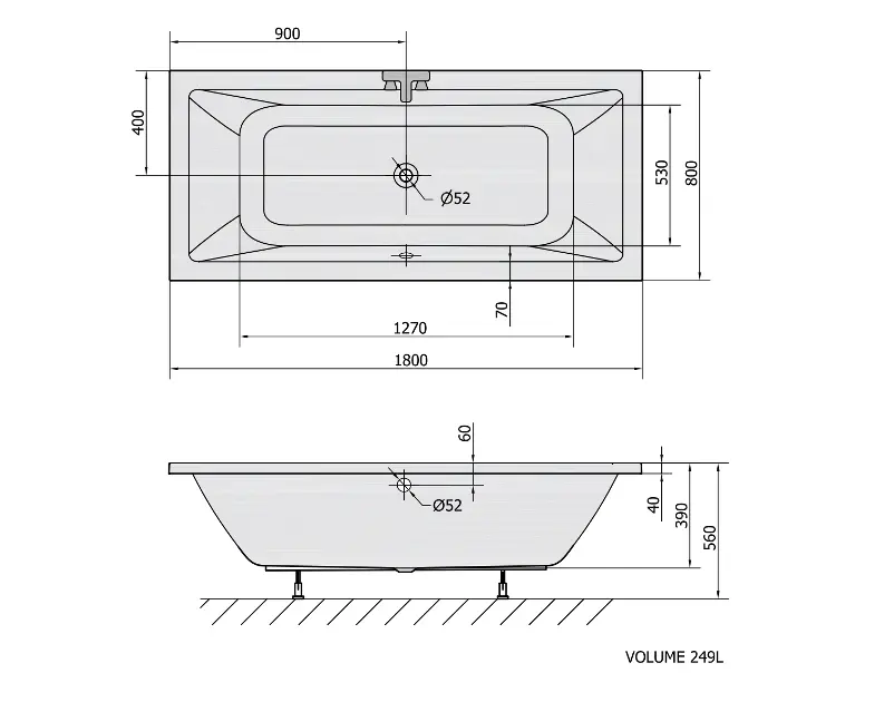 Polysan - Bathtubs - Fürdőkád - 71710 – 2. kép