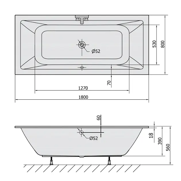 Polysan - Bathtubs - Fürdőkád - 71710S – 2. kép