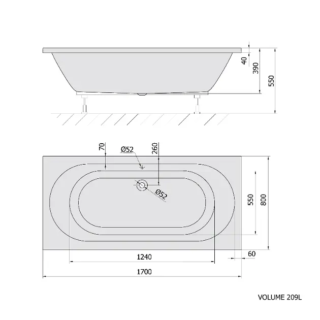 Polysan - Bathtubs - Fürdőkád - 71745.11 – 2. kép