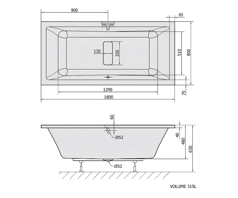 Polysan - Bathtubs - Fürdőkád - 72034 – 2. kép