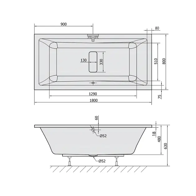 Polysan - Bathtubs - Fürdőkád - 72034S – 2. kép