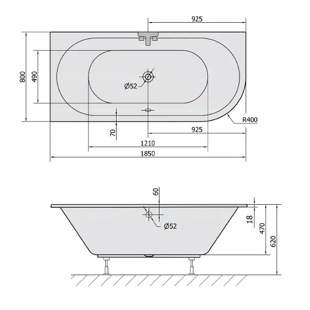 Polysan - Bathtubs - Fürdőkád - 72099S – 2. kép