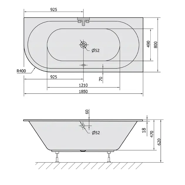 Polysan - Bathtubs - Fürdőkád - 72129S – 2. kép