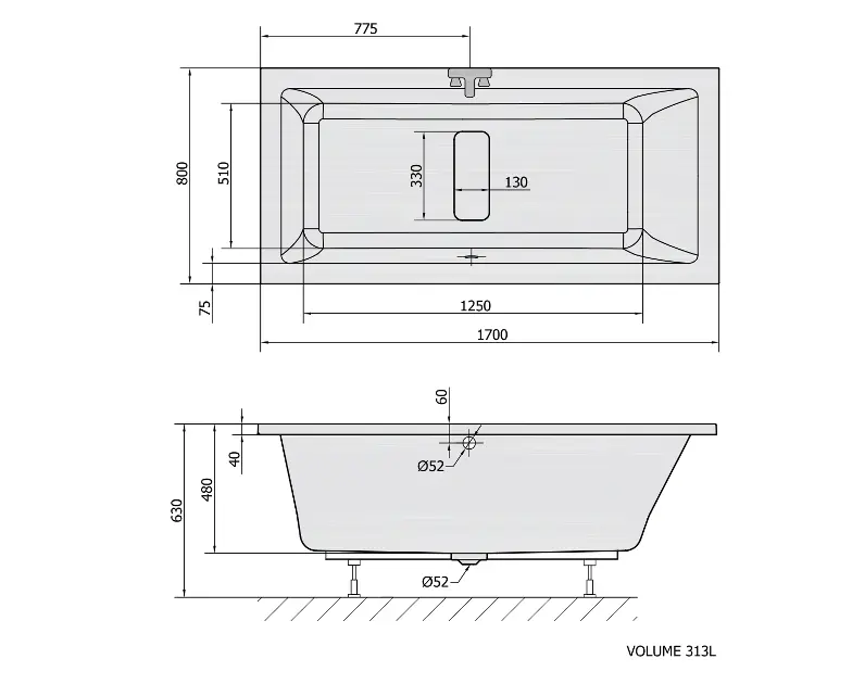 Polysan - Bathtubs - Fürdőkád - 72403 – 2. kép
