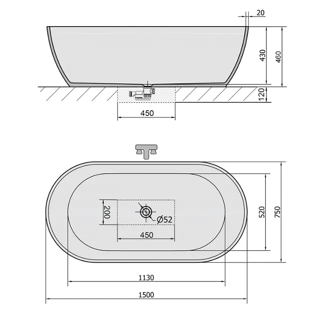 Polysan - Bathtubs - Fürdőkád - 72843 – 2. kép