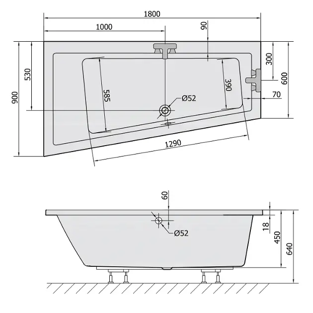 Polysan - Bathtubs - Fürdőkád - 72872S – 2. kép