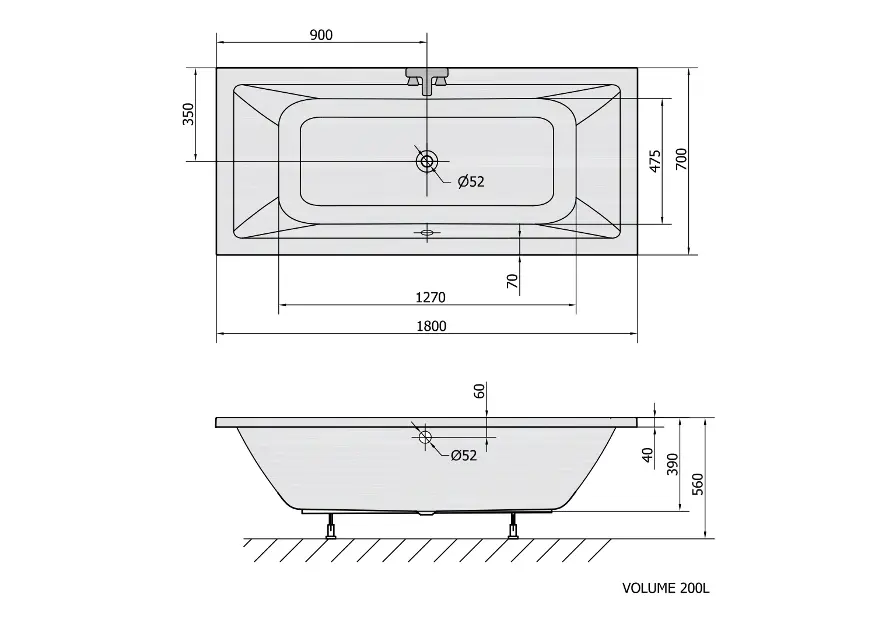 Polysan - Bathtubs - Fürdőkád - 72906 – 2. kép