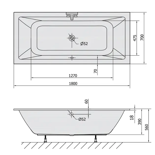 Polysan - Bathtubs - Fürdőkád - 72906S – 2. kép