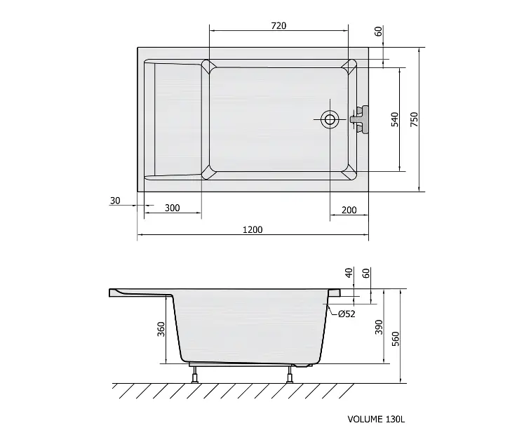 Polysan - Bathtubs - Fürdőkád - 72913 – 2. kép