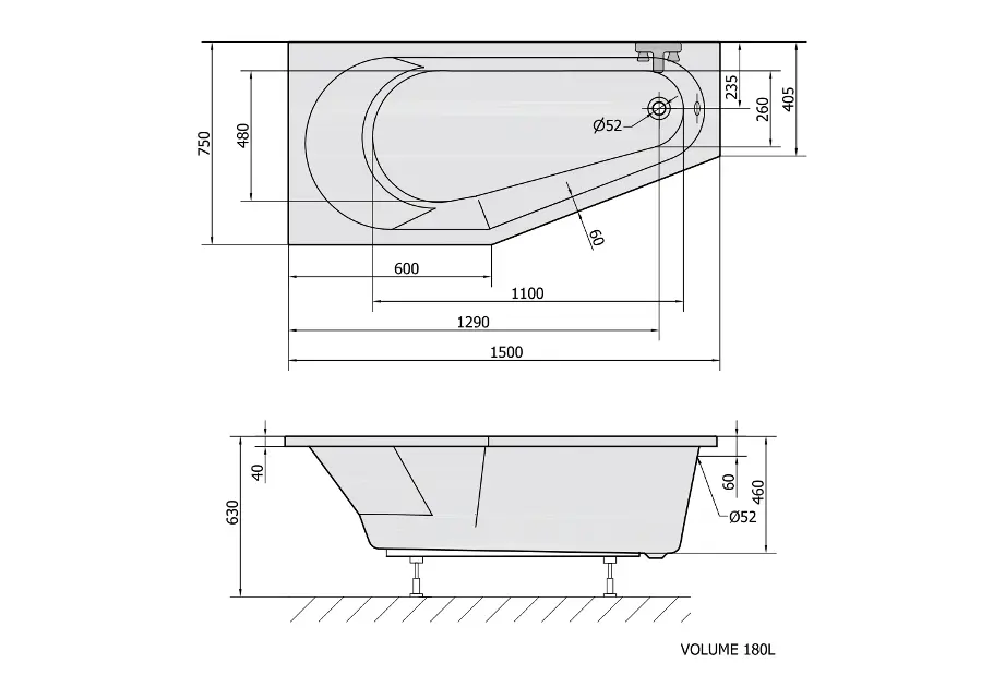 Polysan - Bathtubs - Fürdőkád - 72928 – 2. kép