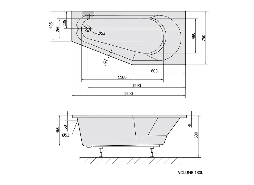 Polysan - Bathtubs - Fürdőkád - 72933 – 2. kép