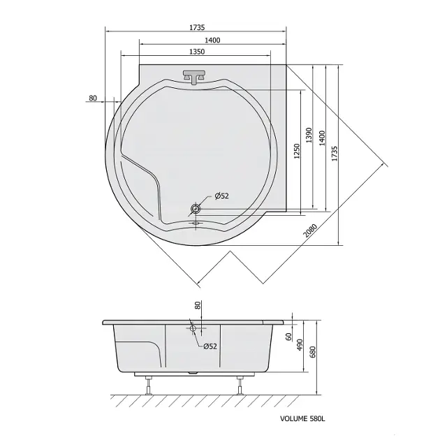 Polysan - Bathtubs - Fürdőkád - 74211 – 2. kép