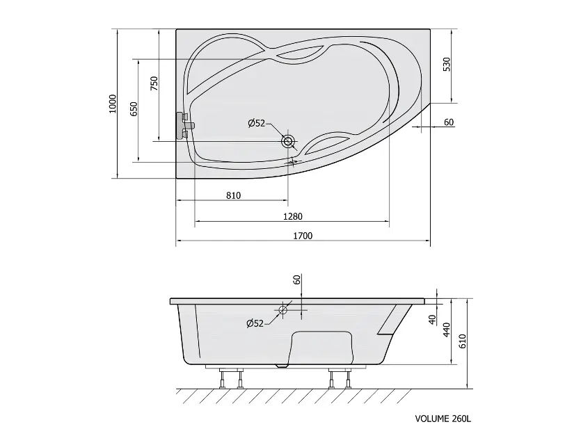 Polysan - Bathtubs - Fürdőkád - 76111 – 2. kép