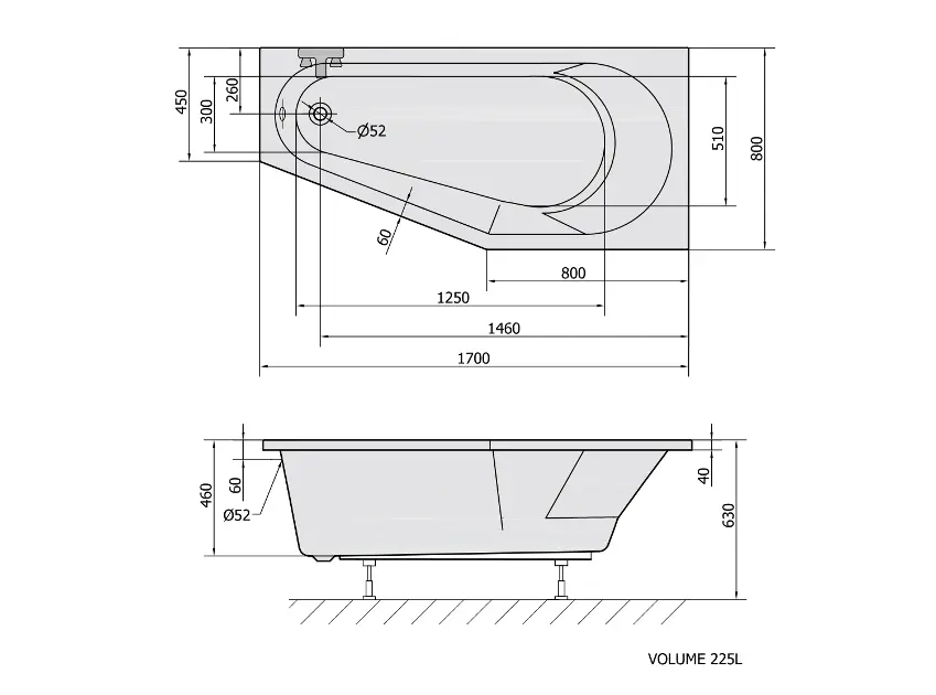 Polysan - Bathtubs - Fürdőkád - 90611 – 2. kép