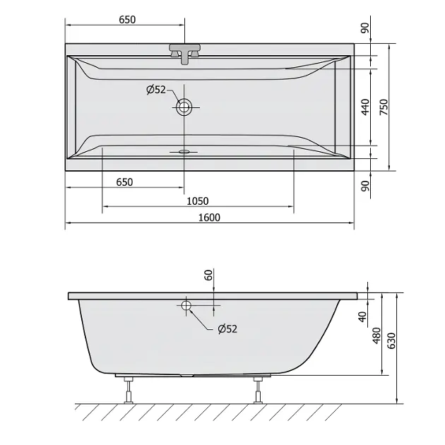 Polysan - Bathtubs - Fürdőkád - 93611 – 2. kép
