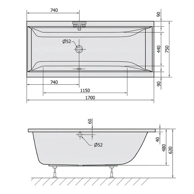 Polysan - Bathtubs - Fürdőkád - 94611 – 2. kép