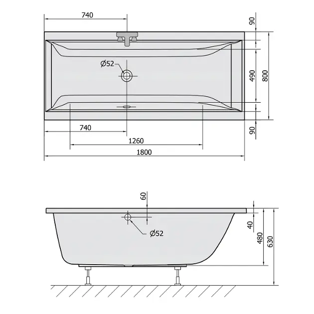 Polysan - Bathtubs - Fürdőkád - 95611 – 2. kép
