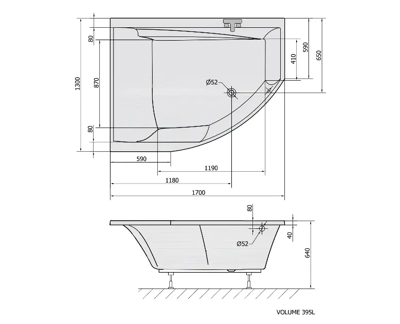 Polysan - Bathtubs - Fürdőkád - 96611 – 2. kép