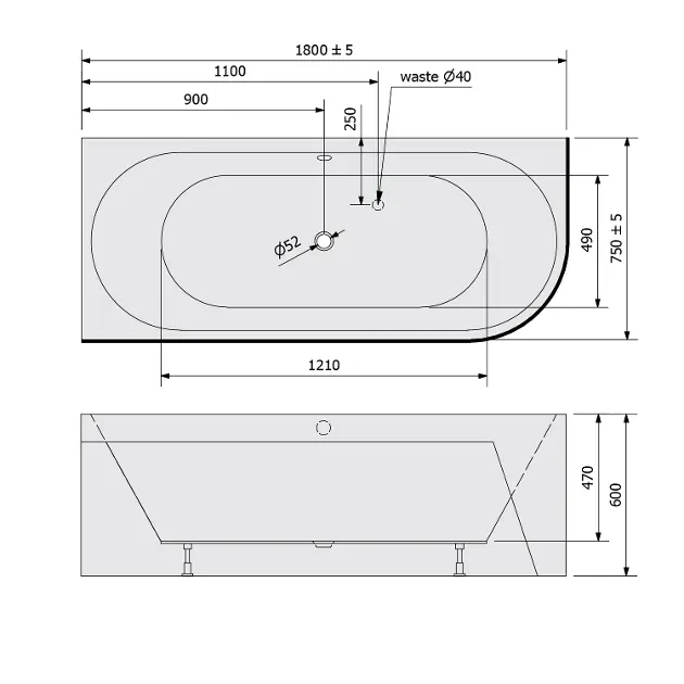 Polysan - Monolith - Fürdőkád - 72099MB – 2. kép