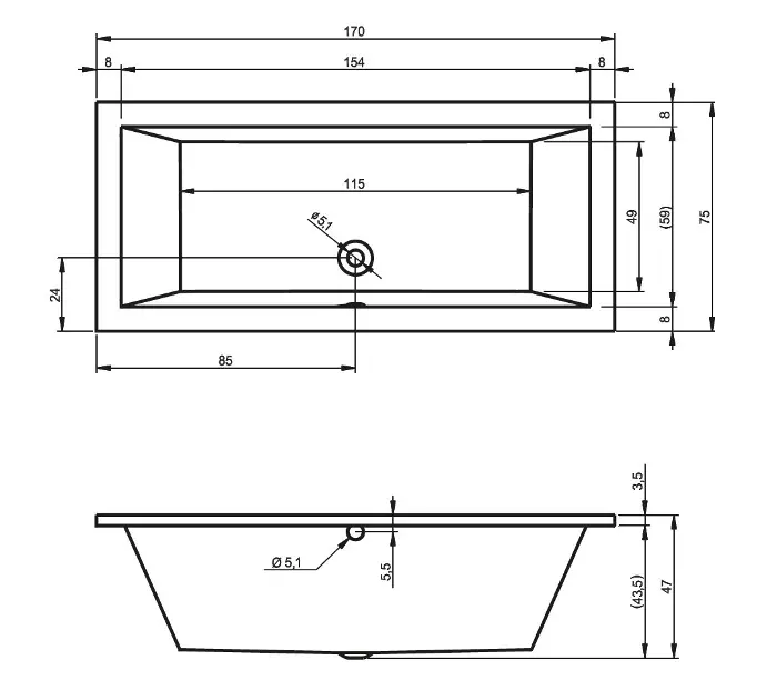 RIHO - Lusso - Fürdőkád - B007001005 – 2. kép