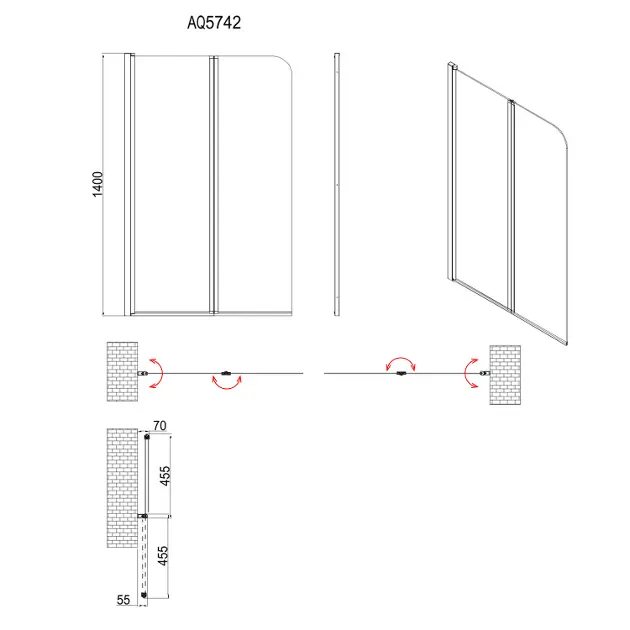 Aqualine - Wila - Kádparaván - AQ5742 – 2. kép