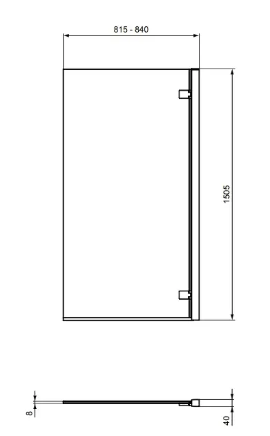 Ideal Standard - i.Life - Kádparaván - T4884EO – 2. kép
