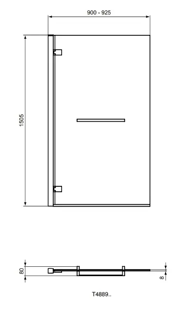Ideal Standard - i.Life - Kádparaván - T4889EO – 2. kép