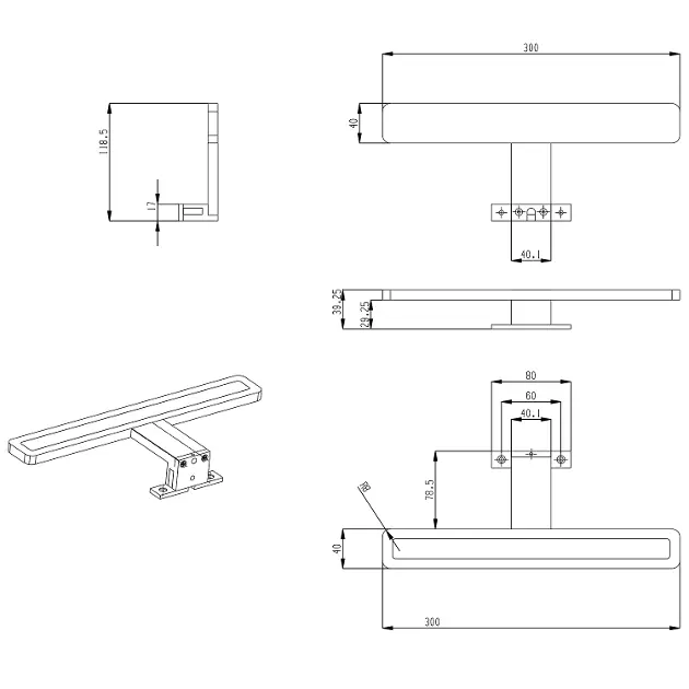 Sapho - Lighting - Fürdőszoba-világítás - MR300 – 2. kép